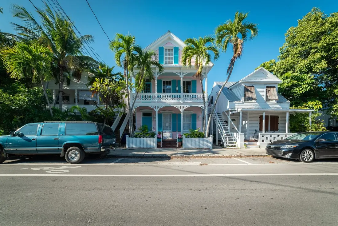 Two storey Florida home on a sunny corner lot
